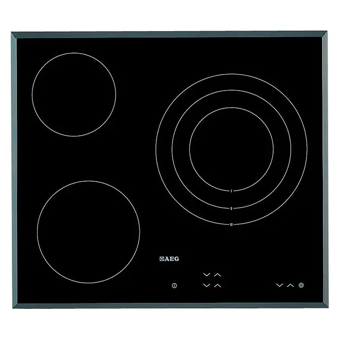 AEG Placa de cocción vitrocerámica HK623020FB - Zonas de cocción: 3 ud., Seguridad infantil, Vitrocerámica