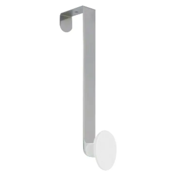 Nesu Gancho para colgar 943 - Número de ganchos: 1 ud., L x An x Al: 20 x 2 x 4,3 cm, Blanco, Plateado