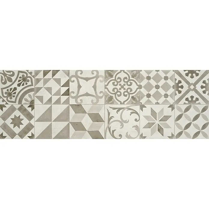 Revestimiento cerámico Revival - 33,3 x 100 cm, Gris, Mate