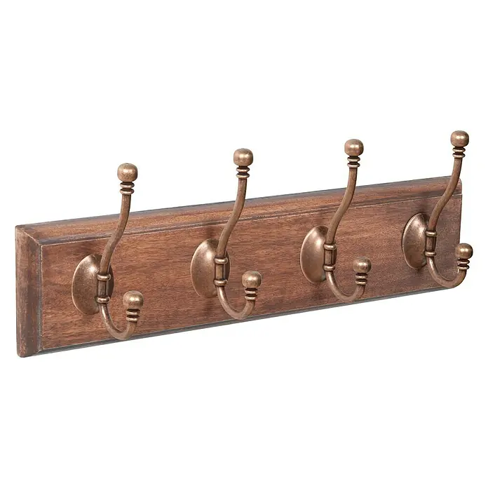 Nesu Perchero 9502 - L x An x Al: 45 x 10 x 8,4 cm, Madera, Marrón