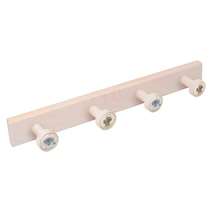 Nesu Perchero 9045 - L x An x Al: 48,5 x 5 x 6,5 cm, Madera, Rosa