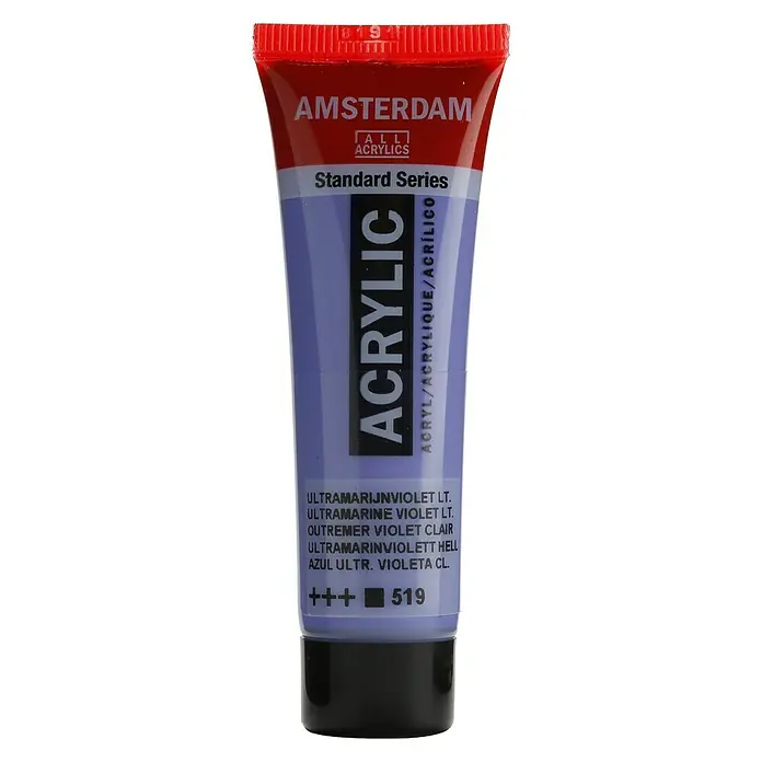 Talens Amsterdam Pintura acrílica Standard - Azul ultramar violeta claro, 20 ml, Tubo