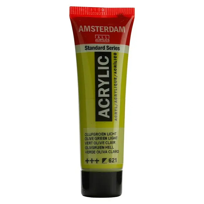 Talens Amsterdam Pintura acrílica Standard - Verde oliva claro, 20 ml, Tubo