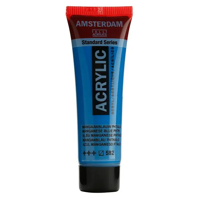Talens Amsterdam Pintura acrílica Standard - Azul manganeso ftalo, 20 ml, Tubo