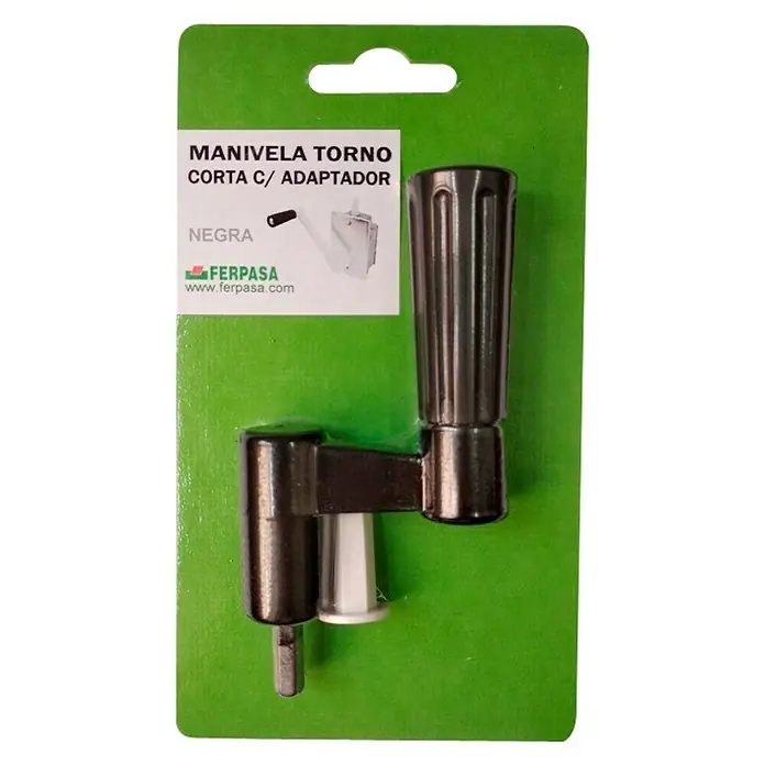 Manivela con adaptador - Apto para: Persianas, Negro