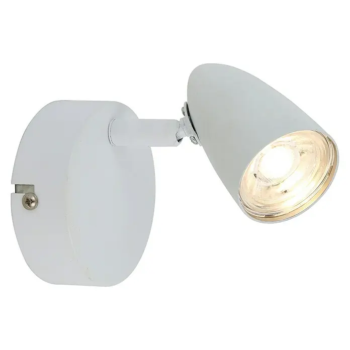 Foco de una luz LED Akma - 4 W, L x An x Al: 9 x 9 x 14 cm, Blanco, Blanco neutro