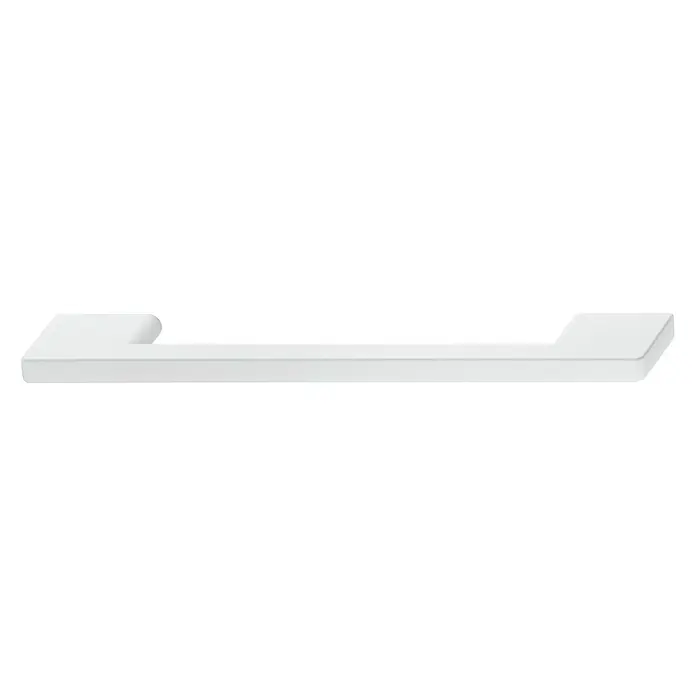 Häfele Möbelgriff - Typ Möbelgriff: Bügel, L x B x H: 150 x 29 x 10 mm, Kunststoff, Weiß - Vorderansicht