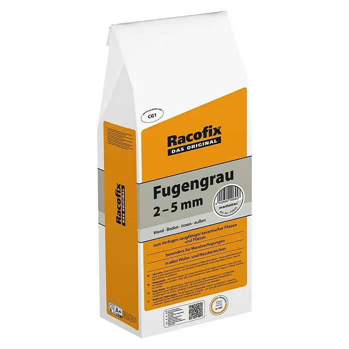 Racofix Fugengrau - Manhattan, 5 kg - Linke Seitenansicht