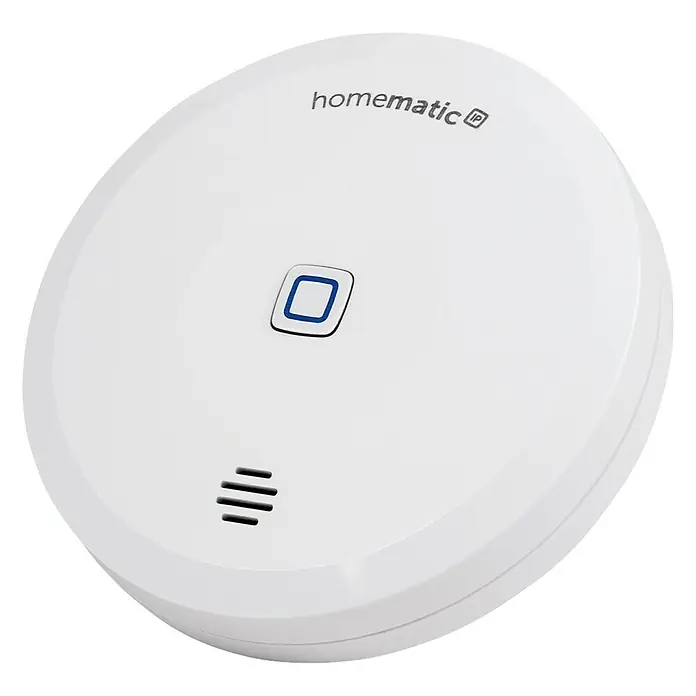 Homematic IP Wassersensor HmIP-SWD - Weiß, Ø x H: 8 x 3 cm, Batteriebetrieben - Linke Seitenansicht
