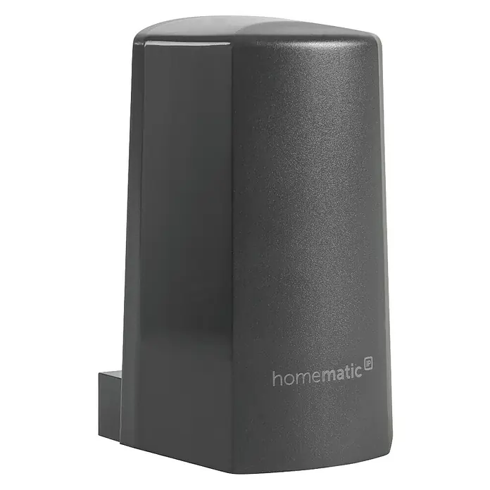 Homematic IP Funk-Temperatursensor HmIP-STHO-A - Anthrazit, 5,9 x 8,2 x 4,1 cm, Batteriebetrieben, IP44 - Rechte Seitenansicht