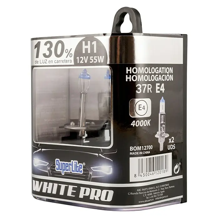 Kit de luces para faro halógenas BOM12700 - H1, 2 ud.