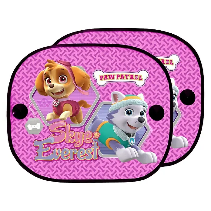 Parasol para el coche Patrulla Canina - 2 uds., Rosa, 44 x 36 cm