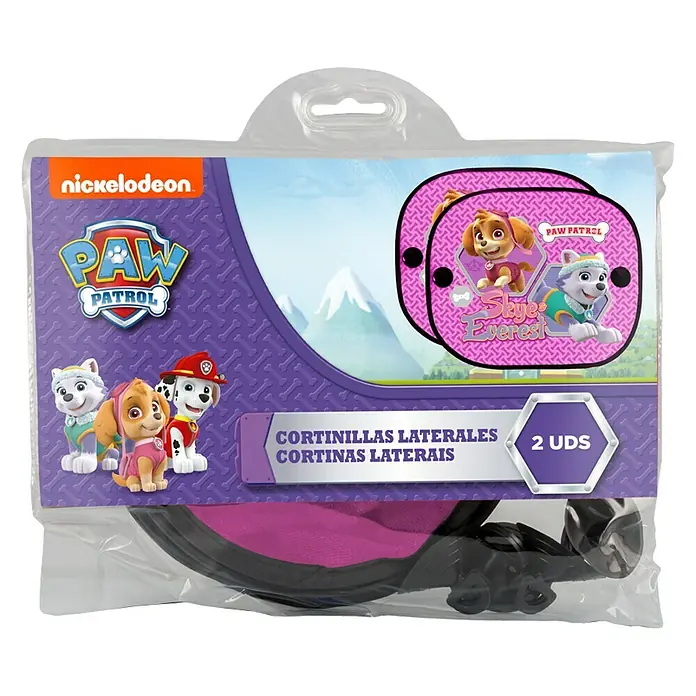 Parasol para el coche Patrulla Canina - 2 uds., Rosa, 44 x 36 cm