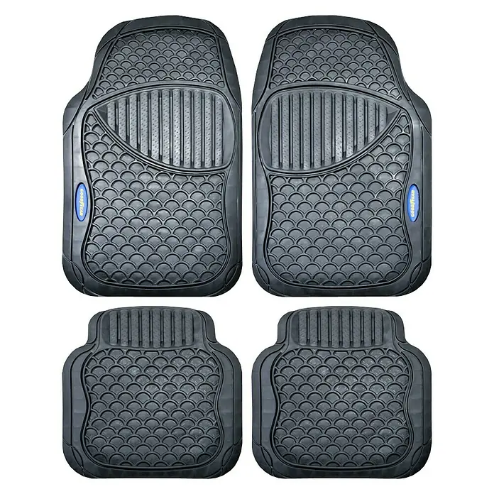 Goodyear Juego de alfombrillas para vehículo - 4 piezas, Negro