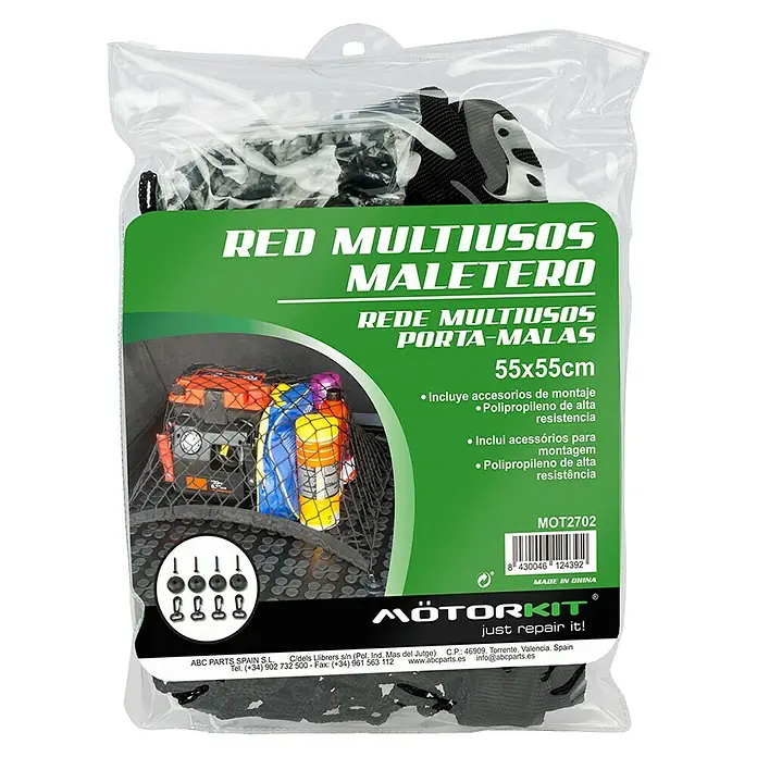 Red para maletero MOT2702 - L x An: 55 x 55 cm