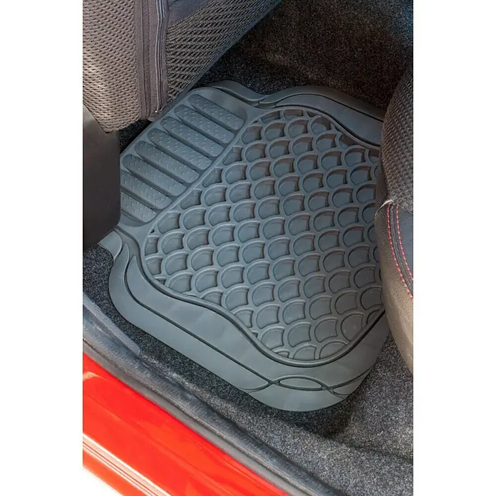Goodyear Juego de alfombrillas para vehículo - 4 piezas, Gris