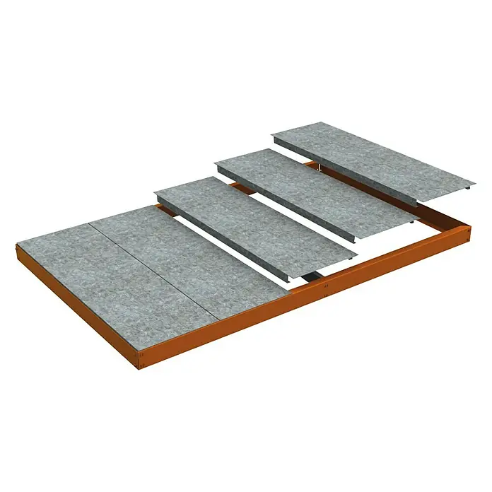 Simonrack Simonforte Estante adicional Metal - L x An: 150 x 45 cm, Naranja
