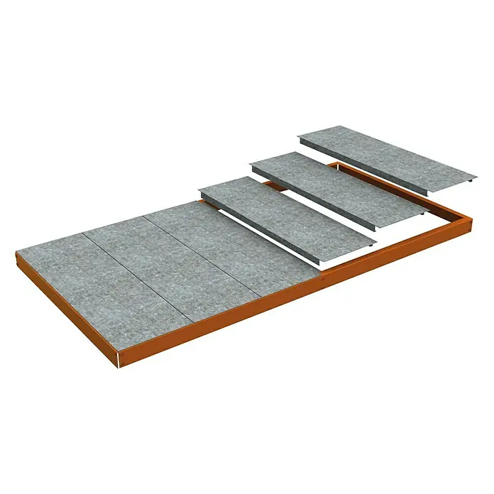 Simonrack Ecoforte Estante adicional Metal - L x An: 150 x 45 cm, Naranja