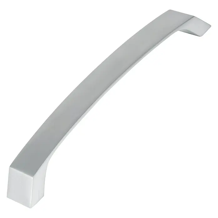 Nesu Tirador para muebles 890017 - L x An x Al: 17,4 x 2,5 x 2,2 cm, Acero, Cromado, Cromado mate
