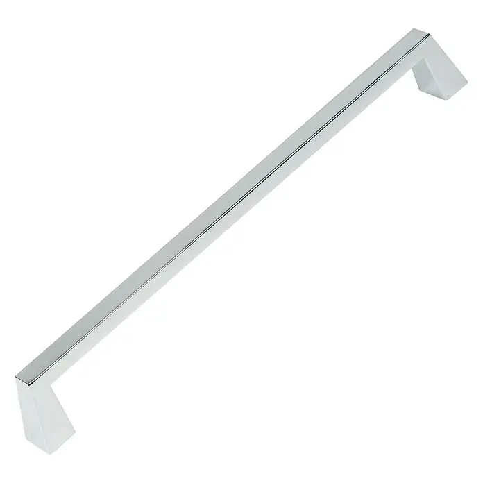 Nesu Tirador para muebles 893017 - L x An x Al: 17,2 x 1,2 x 2,2 cm, Acero, Cromado, Cromado mate, Distancia entre orificios: 160 mm