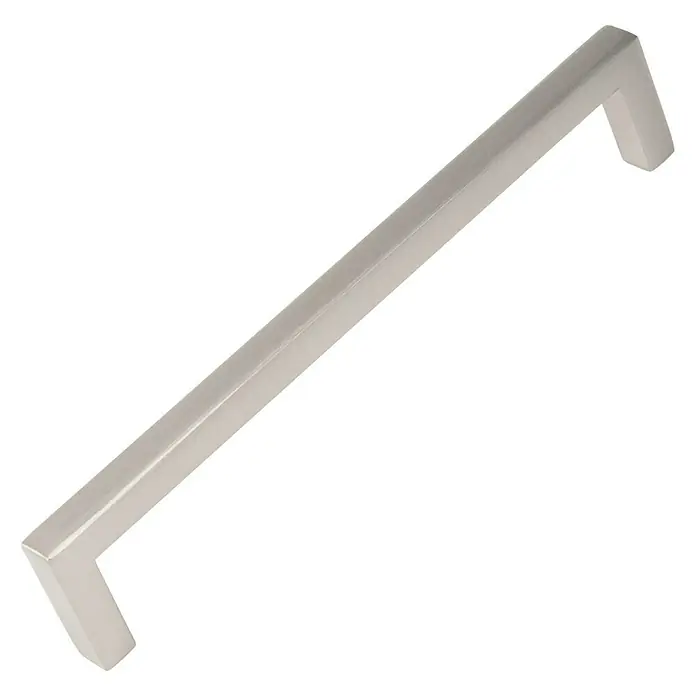 Nesu Tirador para muebles 875825 - L x An x Al: 13,8 x 0,8 x 2,8 cm, Acero, Acero inoxidable, Distancia entre orificios: 128 mm