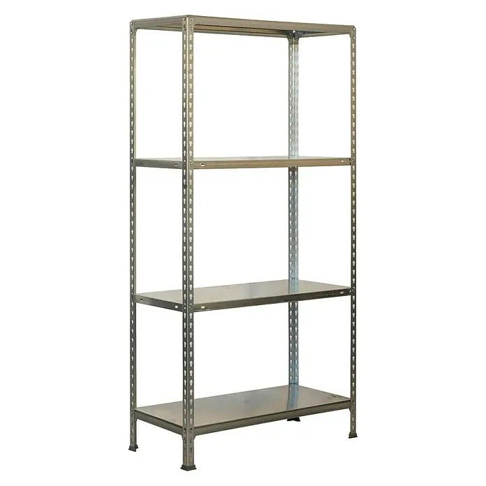 Simonrack Simonclick Estantería metálica Ecoclick Mini - L x An x Al: 40 x 80 x 160 cm, Capacidad de carga: 150 kg/balda, Número de baldas: 4 ud., Galvanizado