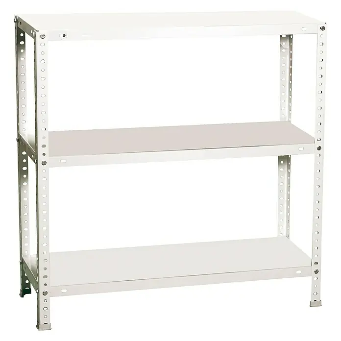 Simonrack Simonclassic Estantería metálica Advantage - L x An x Al: 30 x 90 x 90 cm, Capacidad de carga: 75 kg/balda, Número de baldas: 3 ud., Atornillado, Blanco