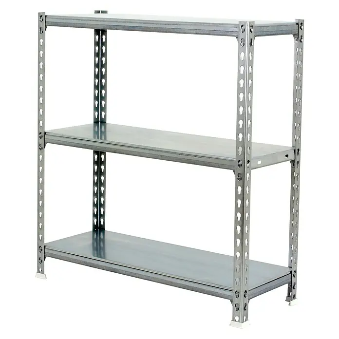 Simonrack Simonclick Estantería metálica Superplus - L x An x Al: 40 x 110 x 90 cm, Capacidad de carga: 180 kg/balda, Número de baldas: 3 ud., Galvanizado