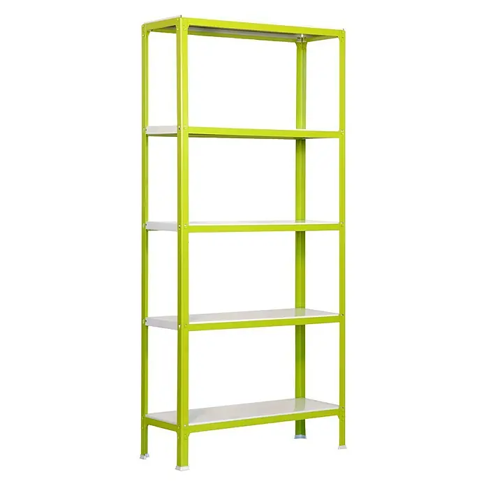 Simonrack Homeclick Metallregal Mini - L x B x H: 40 x 80 x 180 cm, Traglast: 150 kg/Boden, Anzahl Böden: 5 Stk., Grün