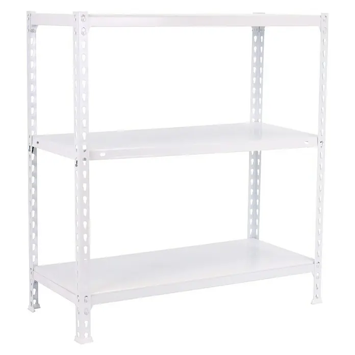 Simonrack Simonclick Estantería metálica Ecoclick Plus - L x An x Al: 30 x 100 x 90 cm, Capacidad de carga: 70 kg/balda, Número de baldas: 3 ud., Blanco