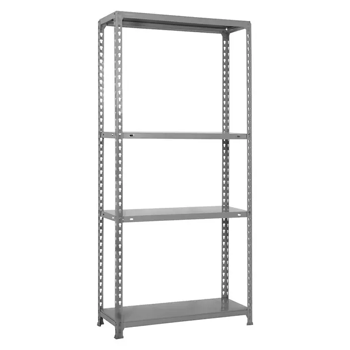 Simonrack Simonclick Estantería metálica Ecoclick Mini - L x An x Al: 30 x 80 x 160 cm, Capacidad de carga: 150 kg/balda, Número de baldas: 4 ud., Gris