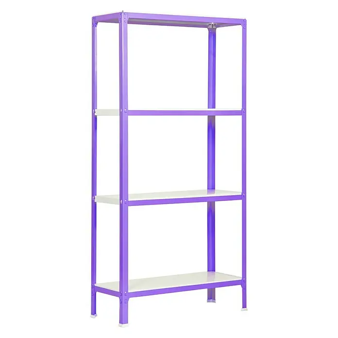 Simonrack Homeclick Metallregal Mini - L x B x H: 30 x 80 x 160 cm, Traglast: 150 kg/Boden, Anzahl Böden: 4 Stk., Lila