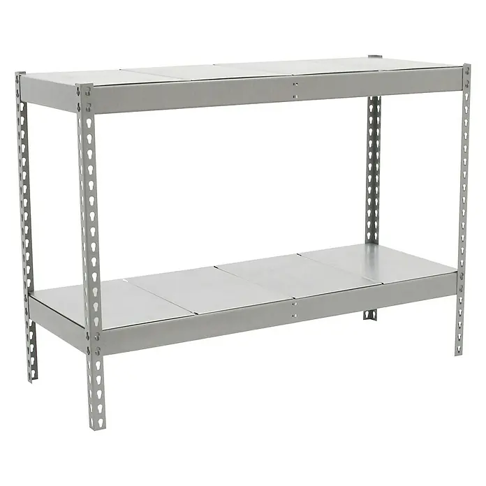Simonrack Simonforte Estantería para cargas pesadas Metal - L x An x Al: 60 x 120 x 90 cm, Capacidad de carga: 600 kg/balda, Número de baldas: 2 ud., Galvanizado