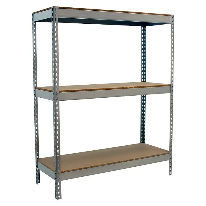 Simonrack Ecoforte Estantería para cargas pesadas Chipboard - L x An x Al: 60 x 120 x 150 cm, Capacidad de carga: 400 kg/balda, Número de baldas: 3 ud., Galvanizado