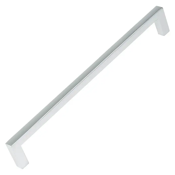 Nesu Tirador para muebles 875217 - L x An x Al: 20,2 x 0,8 x 2,8 cm, Acero, Cromado, Cromado mate, Distancia entre orificios: 192 mm