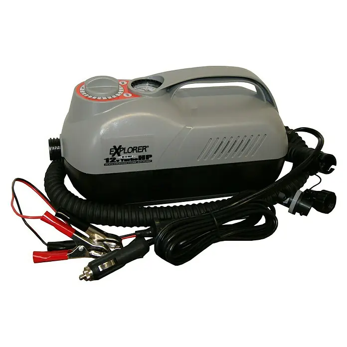 Explorer SUP-Elektropumpe 12 V - Max. 1,38 bar (20 psi), 12 V - Vorderansicht