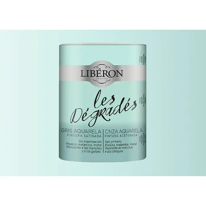 Libéron Pintura para efectos decorativos Les Dégradés - Gris acuarela, 600 ml