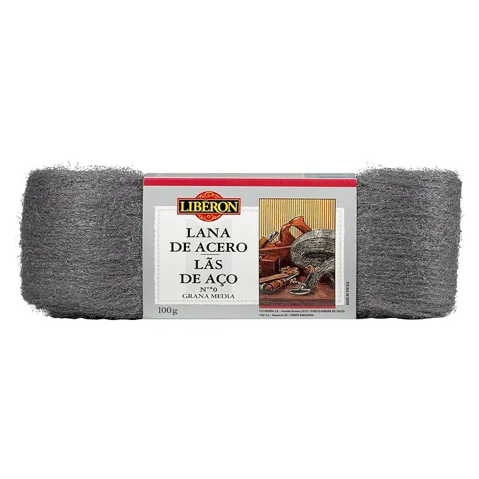Libéron Lana de acero - Tamaño de grano: Medio, 100 g