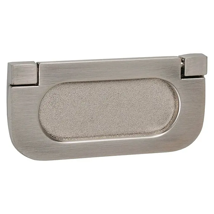 Nesu Tirador para muebles 885416 - L x An x Al: 7,5 x 3,5 x 0,5 cm, Acero inoxidable, Acero inoxidable