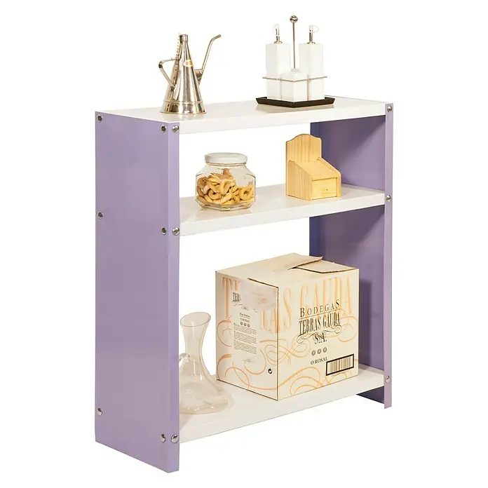 Simonrack Simonhome Estantería metálica Habitat Color Plus - L x An x Al: 30 x 80 x 90 cm, Capacidad de carga: 100 kg/balda, Número de baldas: 3 ud., Lila