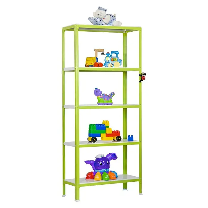 Simonrack Homeclick Metallregal Mini - L x B x H: 40 x 80 x 180 cm, Traglast: 150 kg/Boden, Anzahl Böden: 5 Stk., Grün