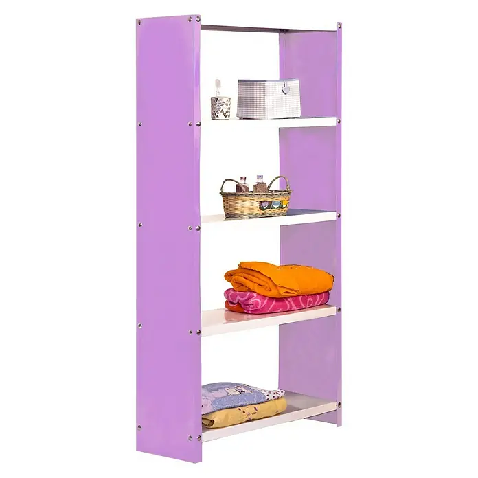 Simonrack Simonhome Estantería metálica Habitat Color Mini - L x An x Al: 30 x 60 x 160 cm, Capacidad de carga: 100 kg/balda, Número de baldas: 5 ud., Lila