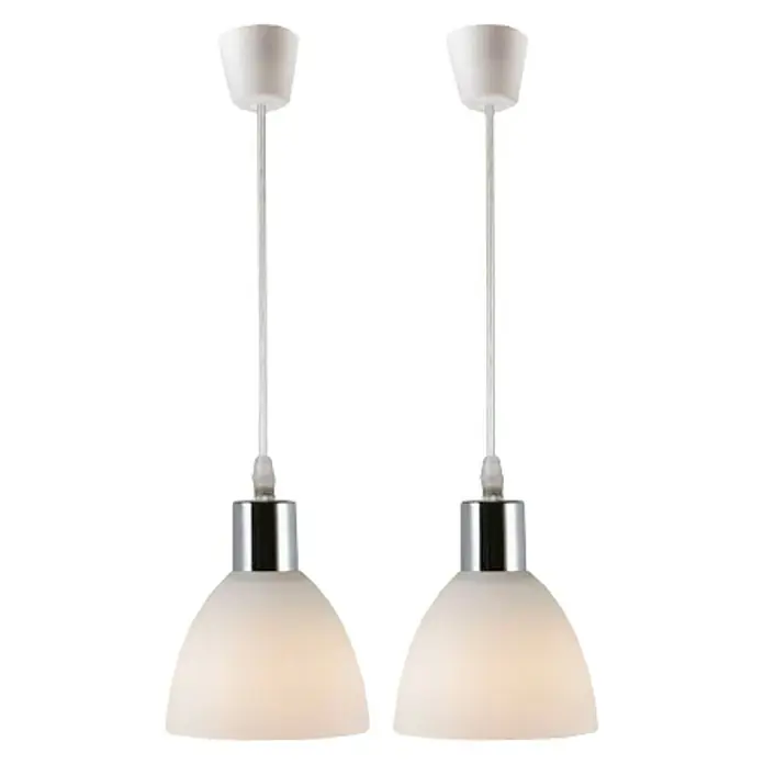 Nordlux Ray Lámpara colgante redonda - 80 W, Ø x Al: 12 x 16,5 cm, Blanco, E14