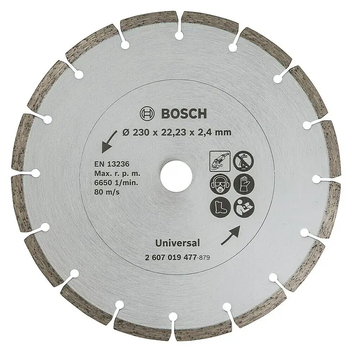 Bosch Disco de corte de diamante - Diámetro disco: 230 mm, Apto para: Materiales de construcción