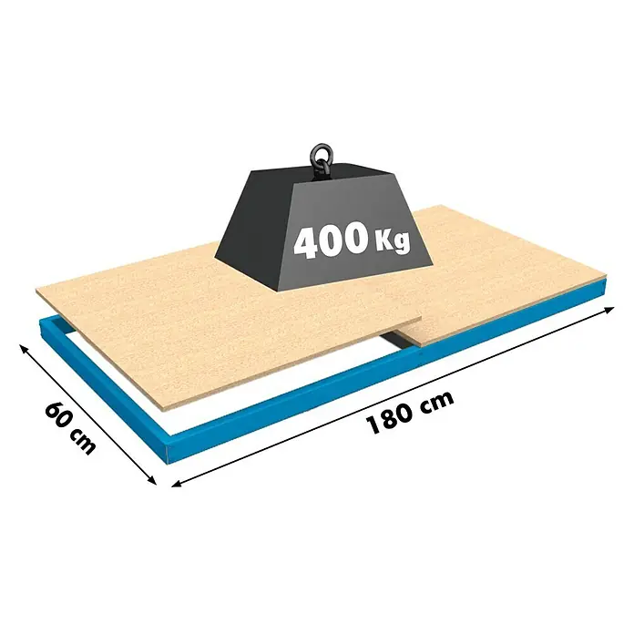 Regalux Balda adicional - L x An x Al: 180 x 60 x 1,2 cm