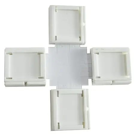 Alverlamp  Conector en X para tiras LED