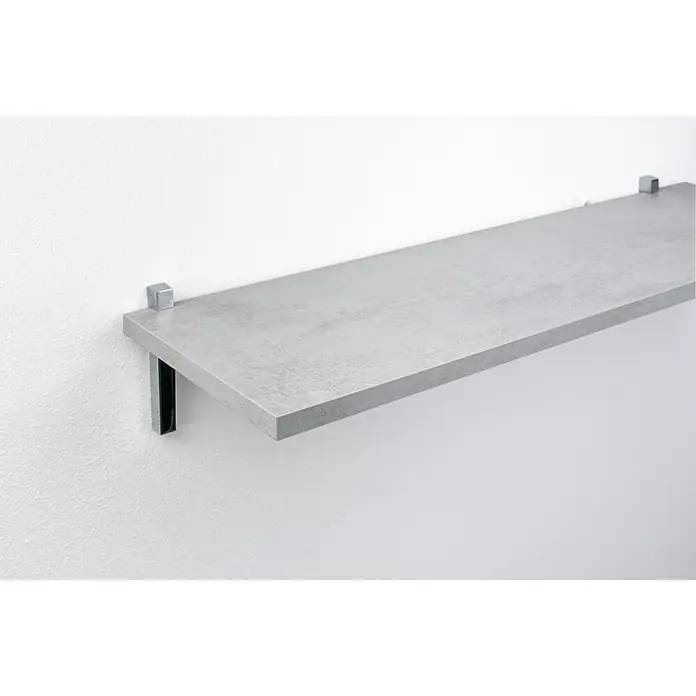 Format Polica Chany - D x Š x V: 60 x 25 x 1,8 cm, Beton - Pogled sprijeda