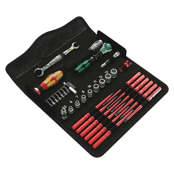 Wera Kraftform Kompakt Werkzeug-Set W1 Wartung - 35 -tlg. - Vorderansicht