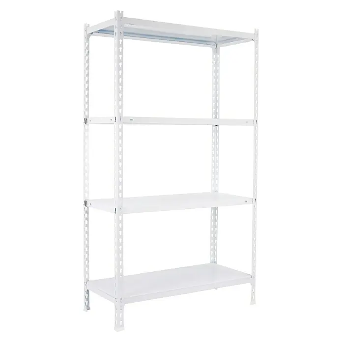 Simonrack Simonclick Estantería metálica Ecoclick Plus - L x An x Al: 50 x 100 x 150 cm, Capacidad de carga: 70 kg/balda, Número de baldas: 4 ud., Blanco