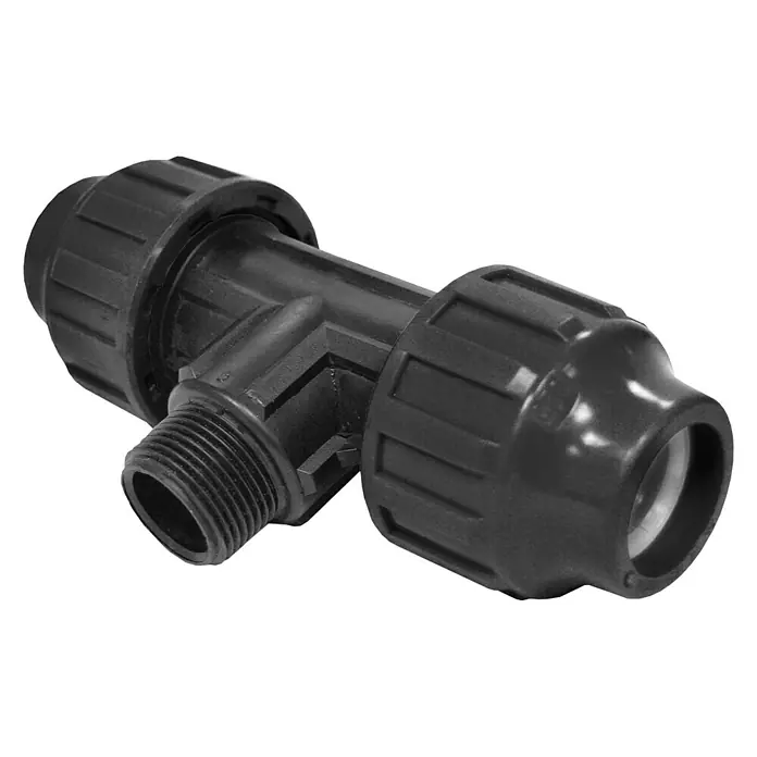 Te PE rosca macho - 40 mm, 1¼'', Macho
